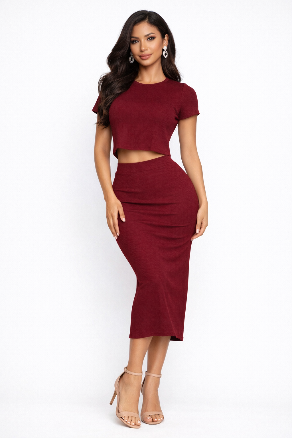 Elegant Ribbed 2-Piece Set – Body Fit & Comfort